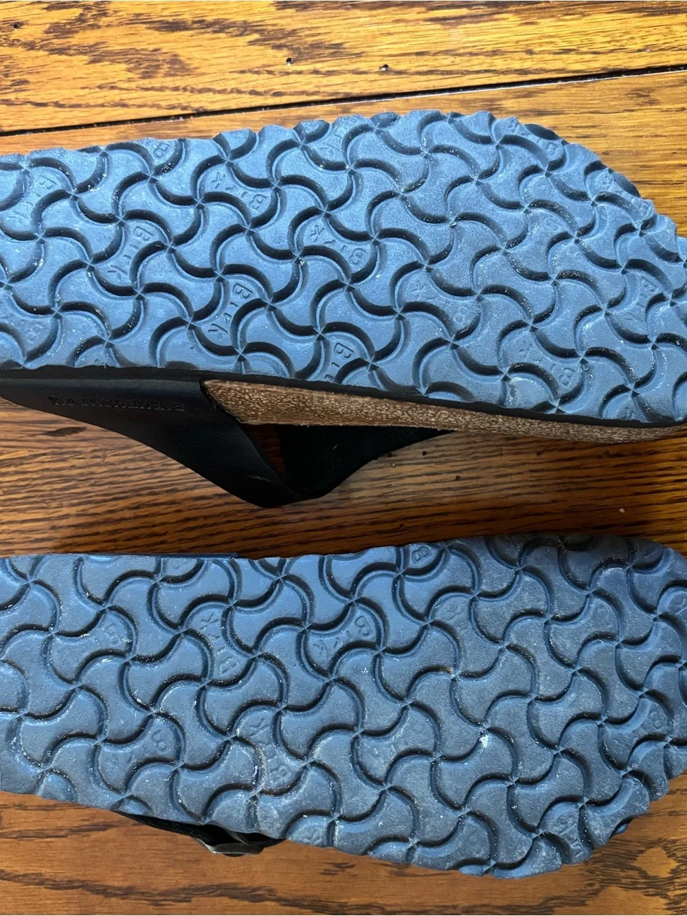 Birkenstock Black Leather Thong Sandals